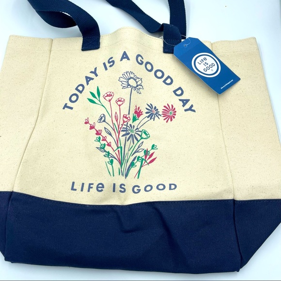 Life Is Good Handbags - Life is Good “Today’s a Good Day to Have a Good Day” Canvas Bag NWT